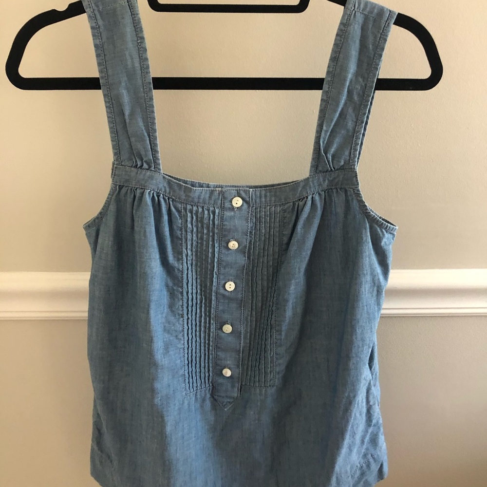 Jcrew denim sleeveless top